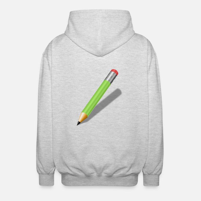 Bleistift - Unisex Kapuzenjacke - Hellgrau meliert