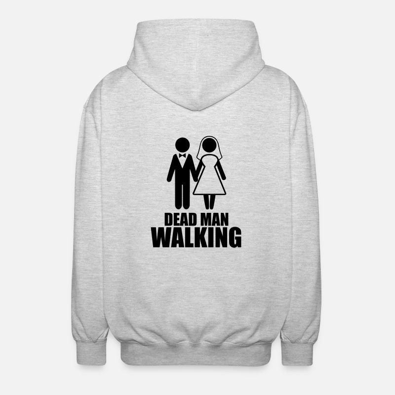 Dead Man Walking - Veste à capuche unisexe - gris clair chiné