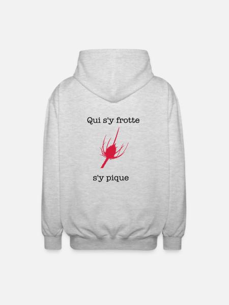 pique - Unisex Hooded Jacket - light heather grey