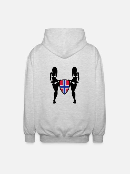 Norway - Unisex Hooded Jacket - light heather grey