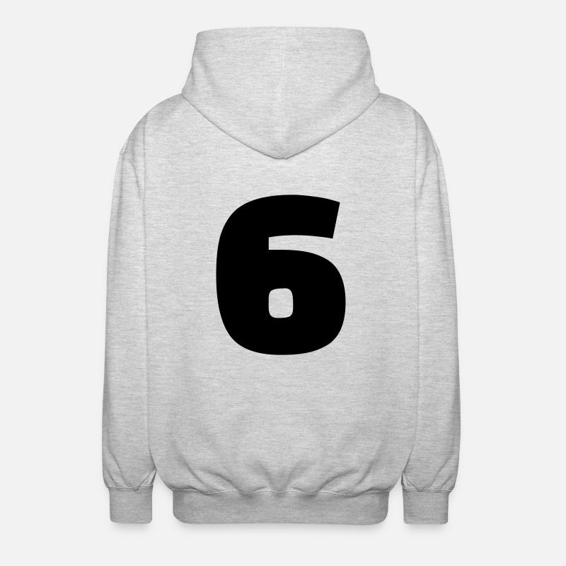 6 - Veste à capuche unisexe - gris clair chiné