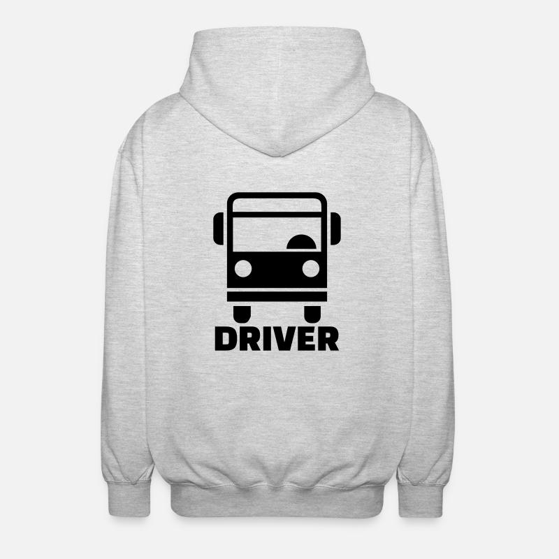 Busfahrer - Unisex Kapuzenjacke - Hellgrau meliert
