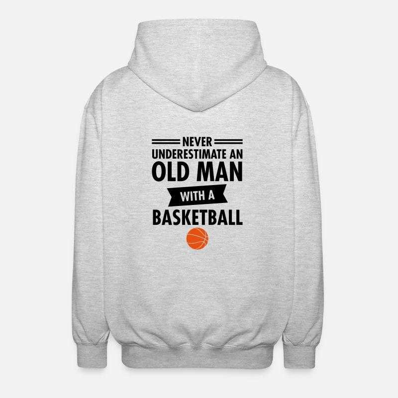 Old Man - Basketball - Veste à capuche unisexe - gris clair chiné
