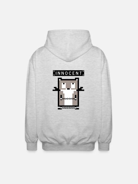 Prisonhamster - Veste à capuche unisexe - gris clair chiné