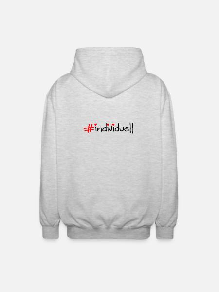 individual - Unisex Hooded Jacket - light heather grey