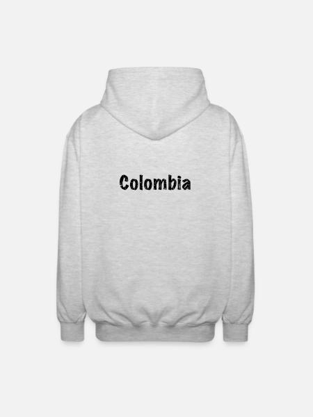 Colombia - Unisex Kapuzenjacke - Hellgrau meliert
