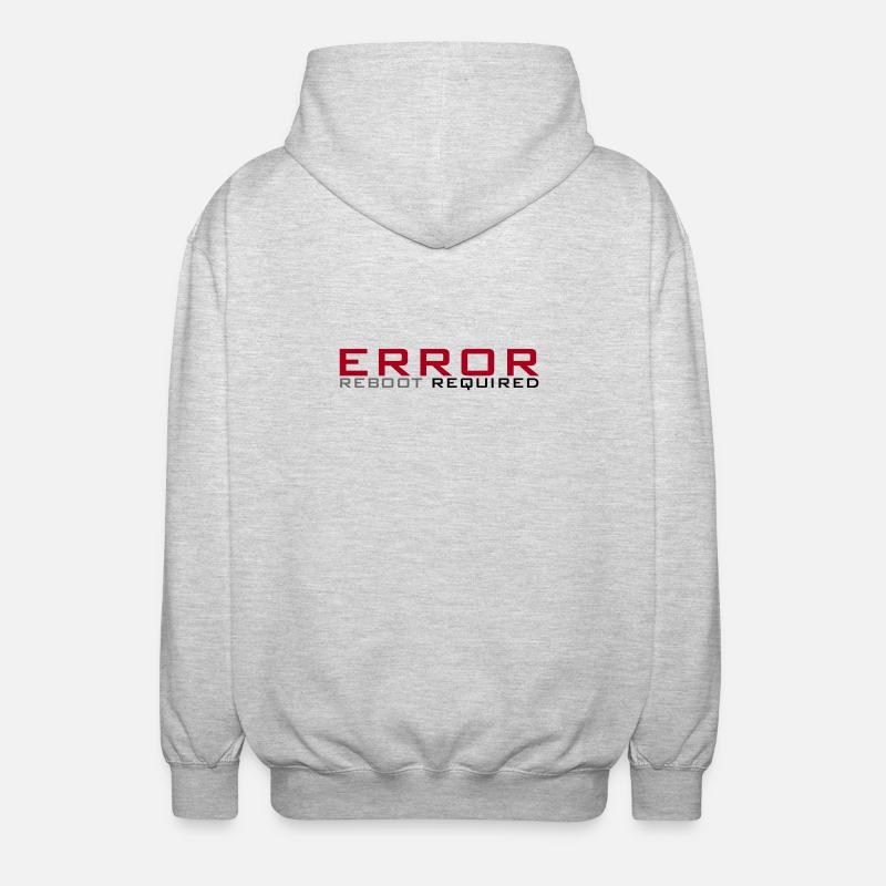 Error: Reboot required - Unisex Hooded Jacket - light heather grey