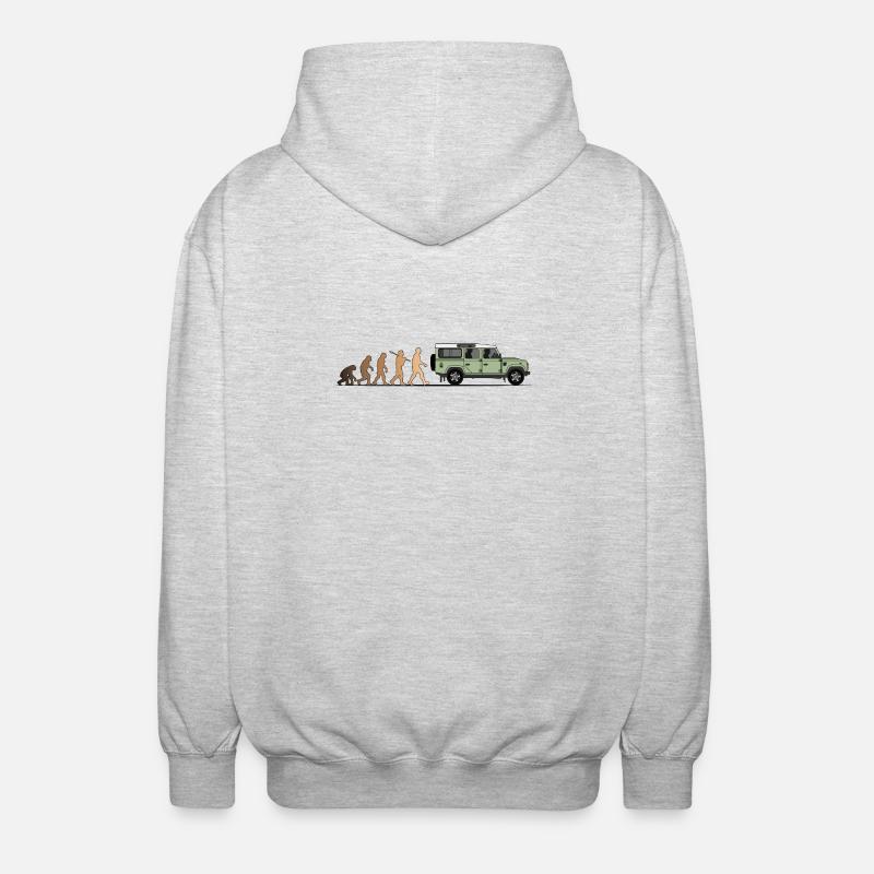 Defender Evolution 110 Farbe - Unisex Kapuzenjacke - Hellgrau meliert