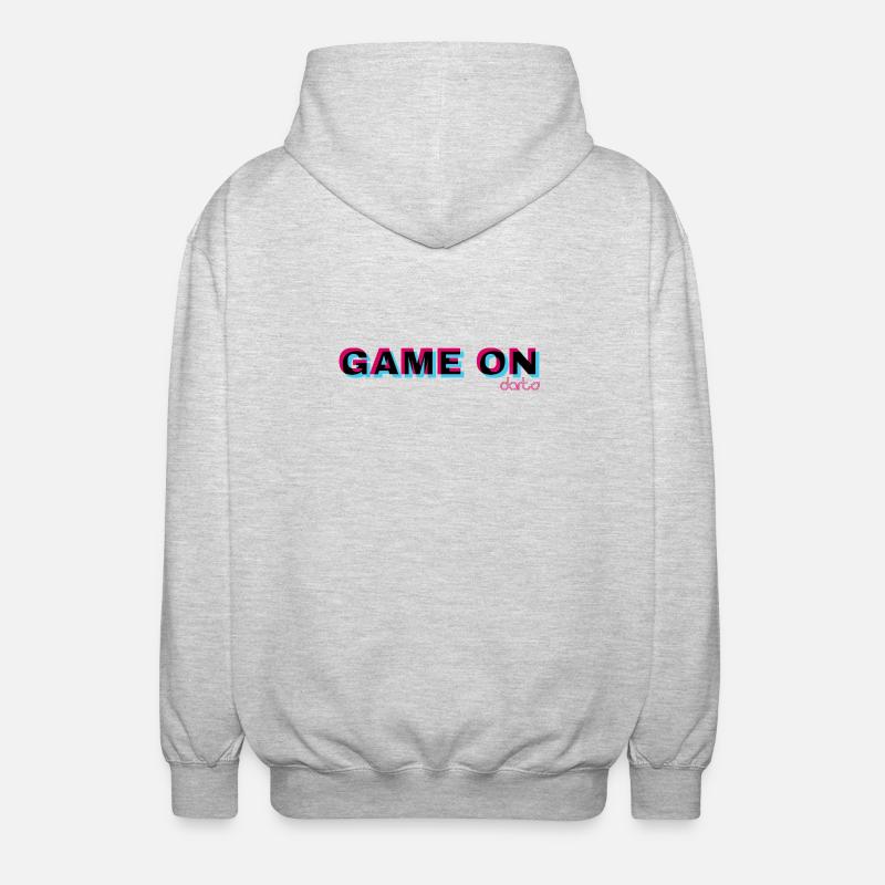 JEU ON - Veste à capuche unisexe - gris clair chiné