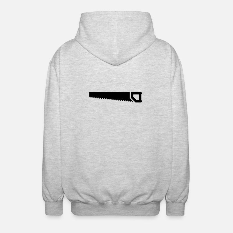 Säge - Unisex Kapuzenjacke - Hellgrau meliert
