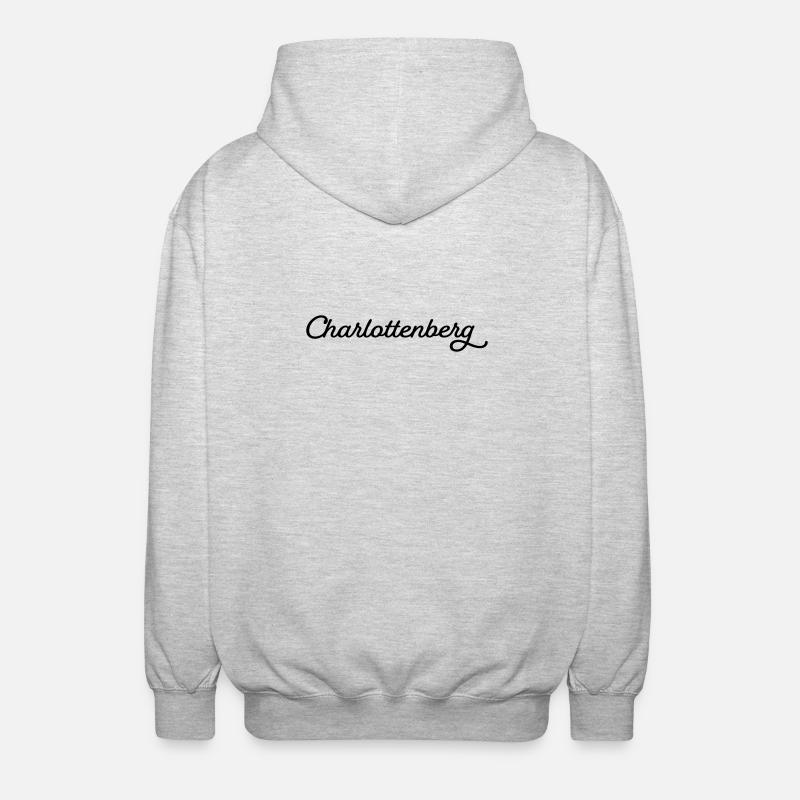Charlottenberg schwarz - Unisex Kapuzenjacke - Hellgrau meliert