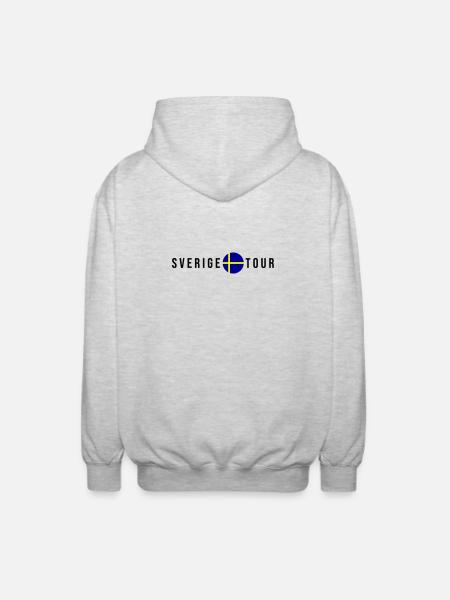 Sverige Tour Schweden - Unisex Kapuzenjacke - Hellgrau meliert