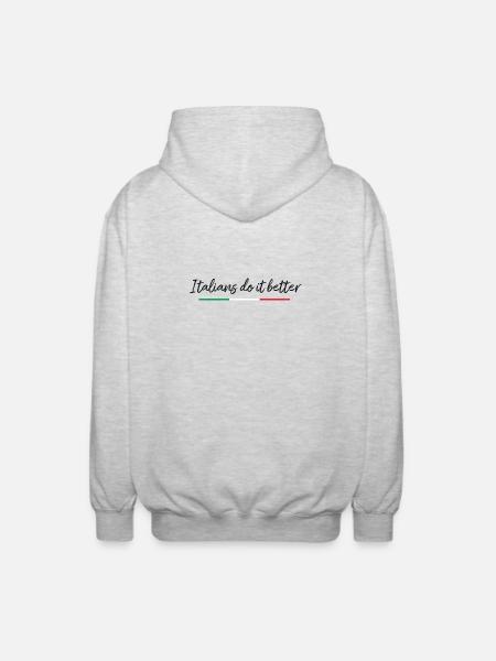 Italians do it better - Veste à capuche unisexe - gris clair chiné