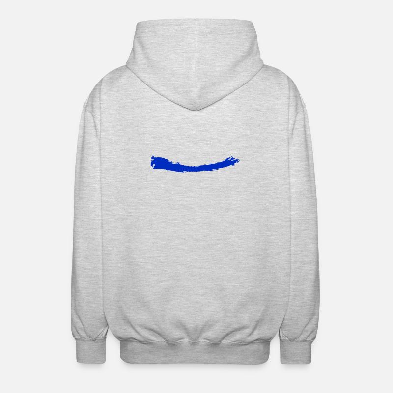 Pinsel | Brush | bleu - Unisex Kapuzenjacke - Hellgrau meliert
