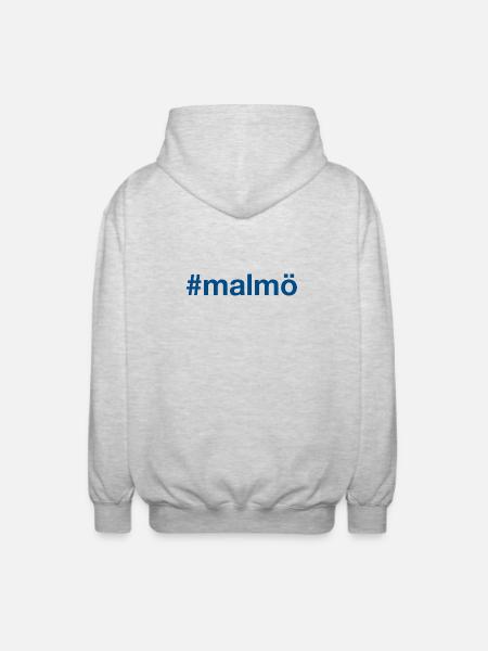 MALMÖ Sweden Sweden Hashtag - Unisex Hooded Jacket - light heather grey