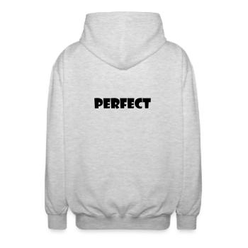 Perfect - Unisex Hooded Jacket - light heather grey - Back - AI Model Male 185 light (185cm)