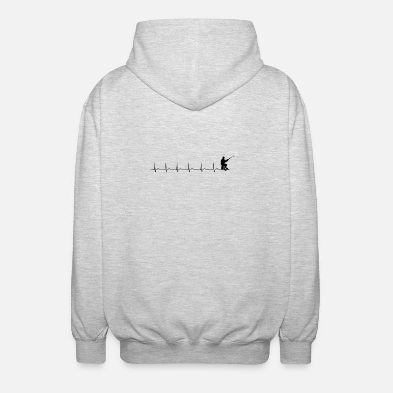 Please upload the design image - Unisex Hooded Jacket - light heather grey