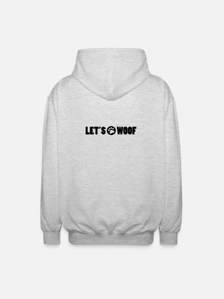 Woof - Unisex Hooded Jacket - light heather grey