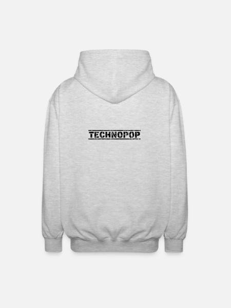 Technopop - Unisex Kapuzenjacke - Hellgrau meliert