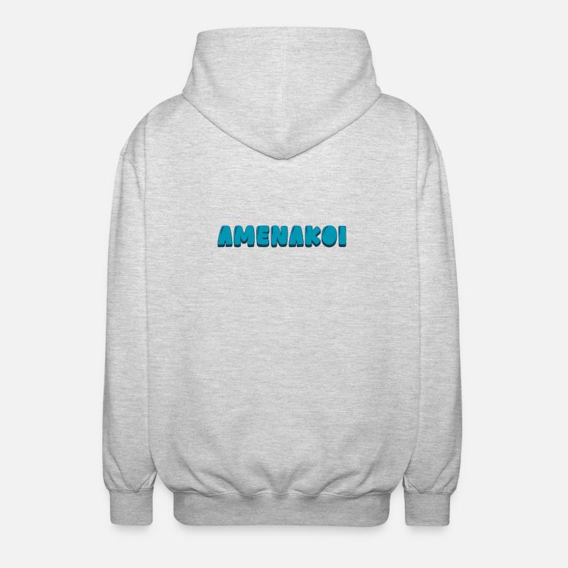 amenakoi - Unisex Kapuzenjacke - Hellgrau meliert