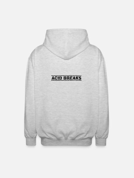 Acid Breaks - Unisex Hooded Jacket - light heather grey