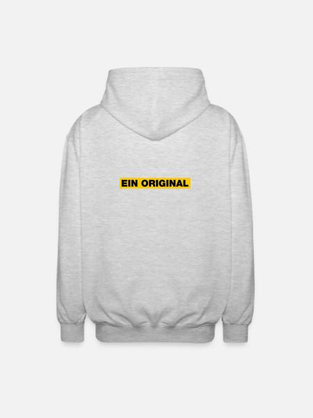 Ein Original - Unisex Kapuzenjacke - Hellgrau meliert