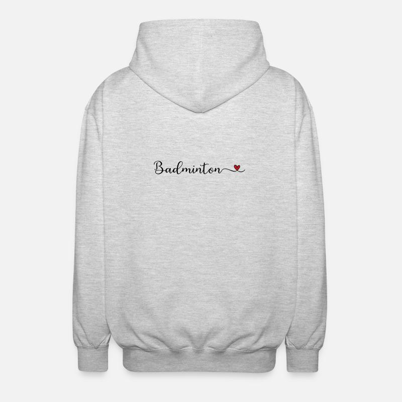 Badminton - Unisex Hooded Jacket - light heather grey