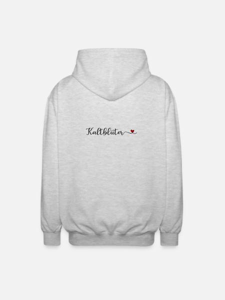 Kaltblüter - Unisex Kapuzenjacke - Hellgrau meliert