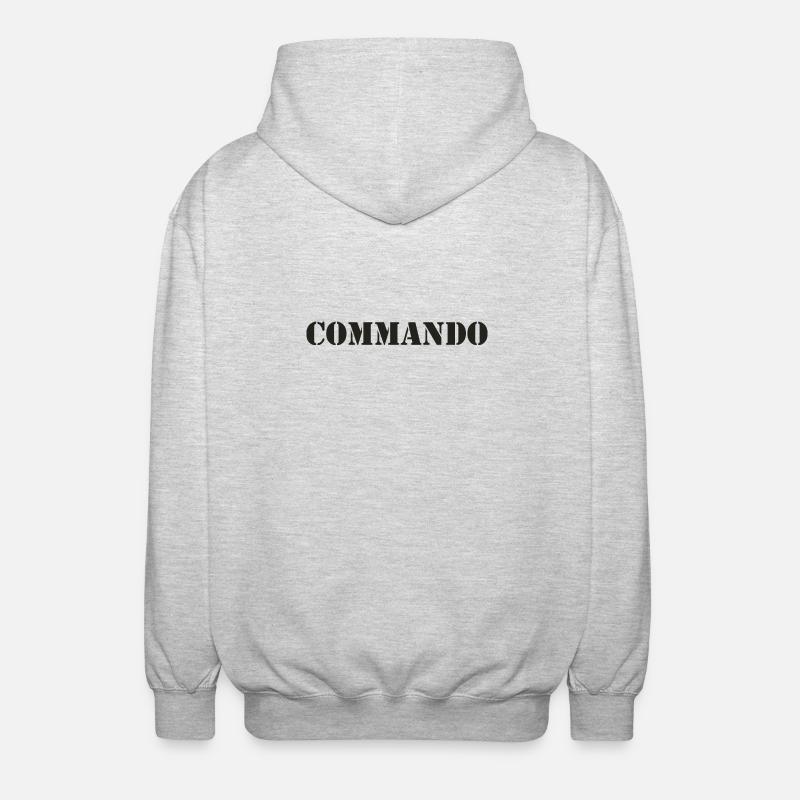 COMMANDO - Veste à capuche unisexe - gris clair chiné
