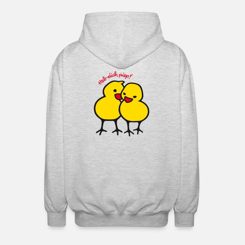 Avez-vous le bip - Veste à capuche unisexe - gris clair chiné