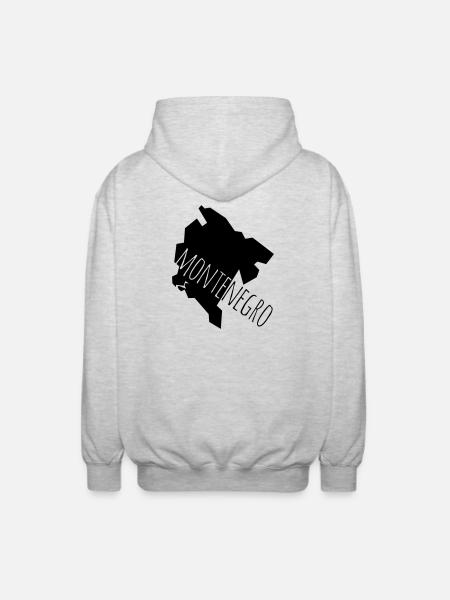 montenegro - Veste à capuche unisexe - gris clair chiné