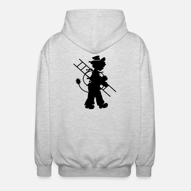 Le ramoneur - Veste à capuche unisexe - gris clair chiné