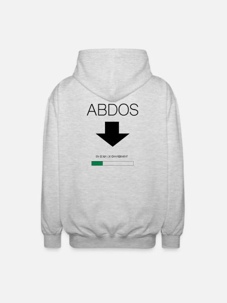 abdo - Veste à capuche unisexe - gris clair chiné