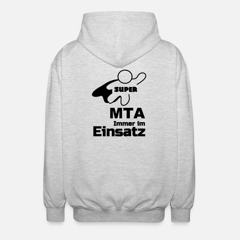 Super MTA Geschenk - Unisex Kapuzenjacke - Hellgrau meliert