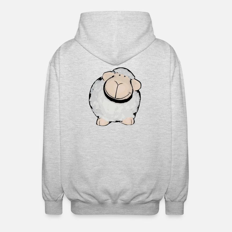Schaf - Unisex Kapuzenjacke - Hellgrau meliert