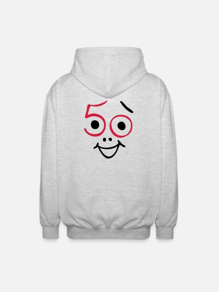 50 ans et toujours frais! - Veste à capuche unisexe - gris clair chiné