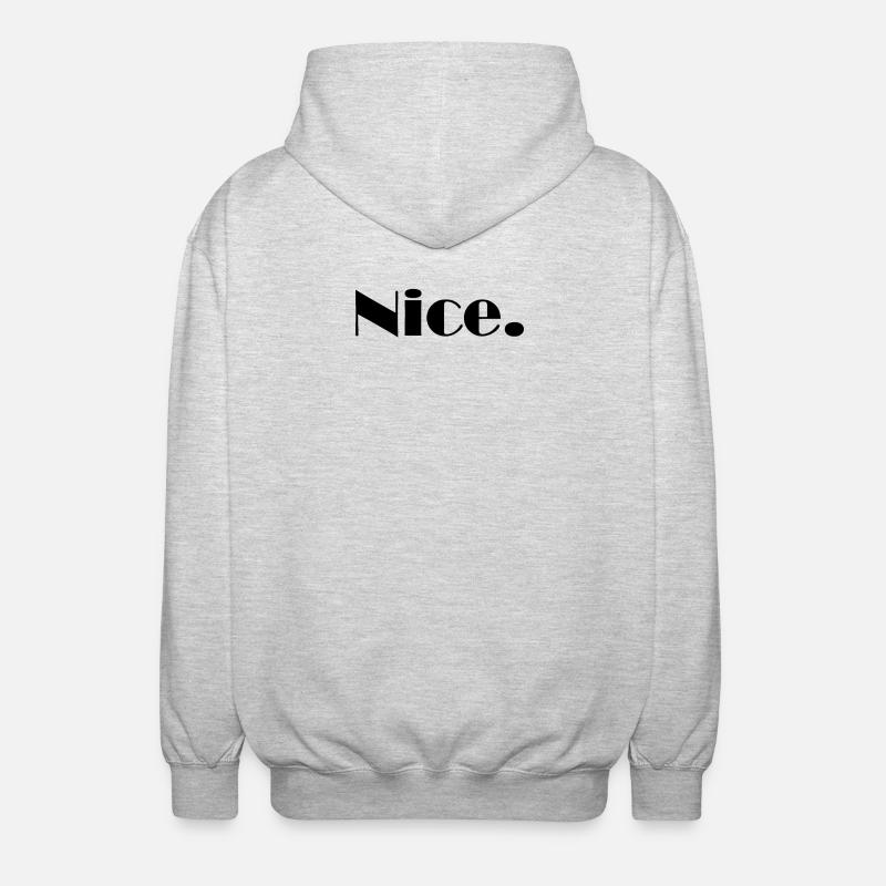 Nice Nice Mega Nice - Veste à capuche unisexe - gris clair chiné