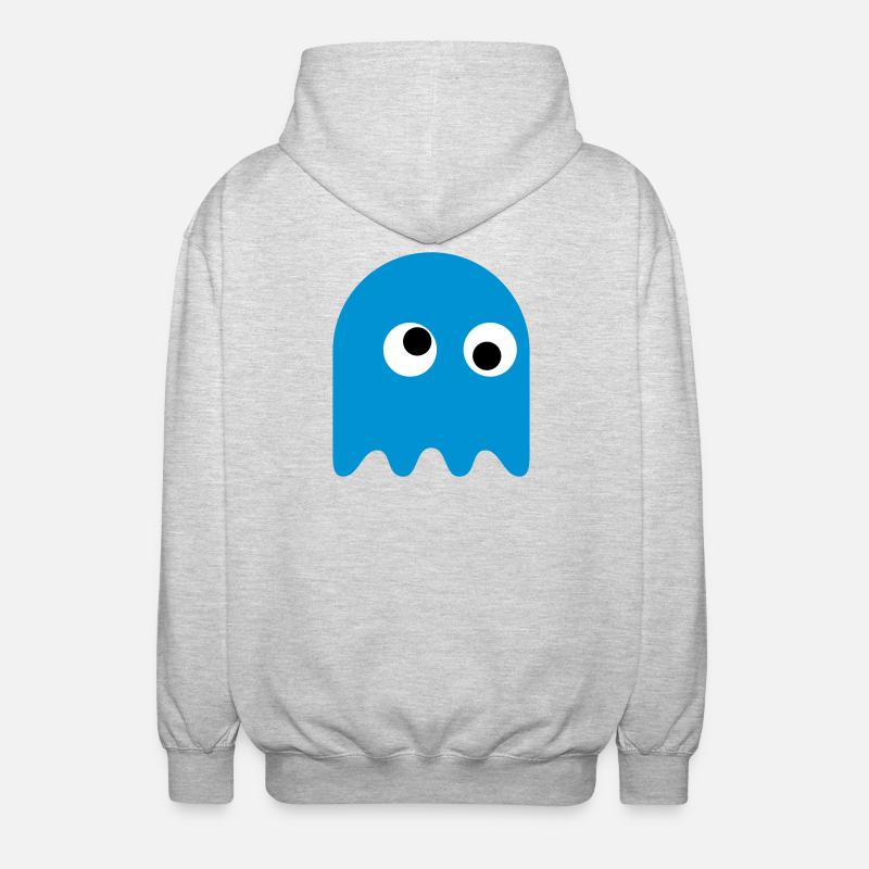 Game Classics Ghost - Unisex Kapuzenjacke - Hellgrau meliert