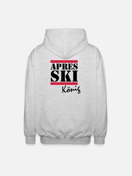 APRES SKI KING - Veste à capuche unisexe - gris clair chiné