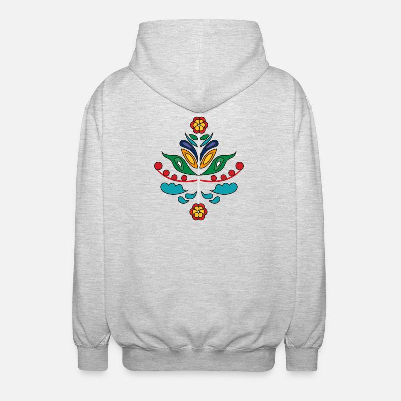 Kurbits in Farbe - Unisex Kapuzenjacke - Hellgrau meliert