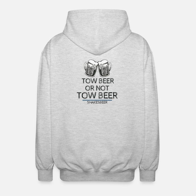 Bier oder nicht Bier - Unisex Kapuzenjacke - Hellgrau meliert