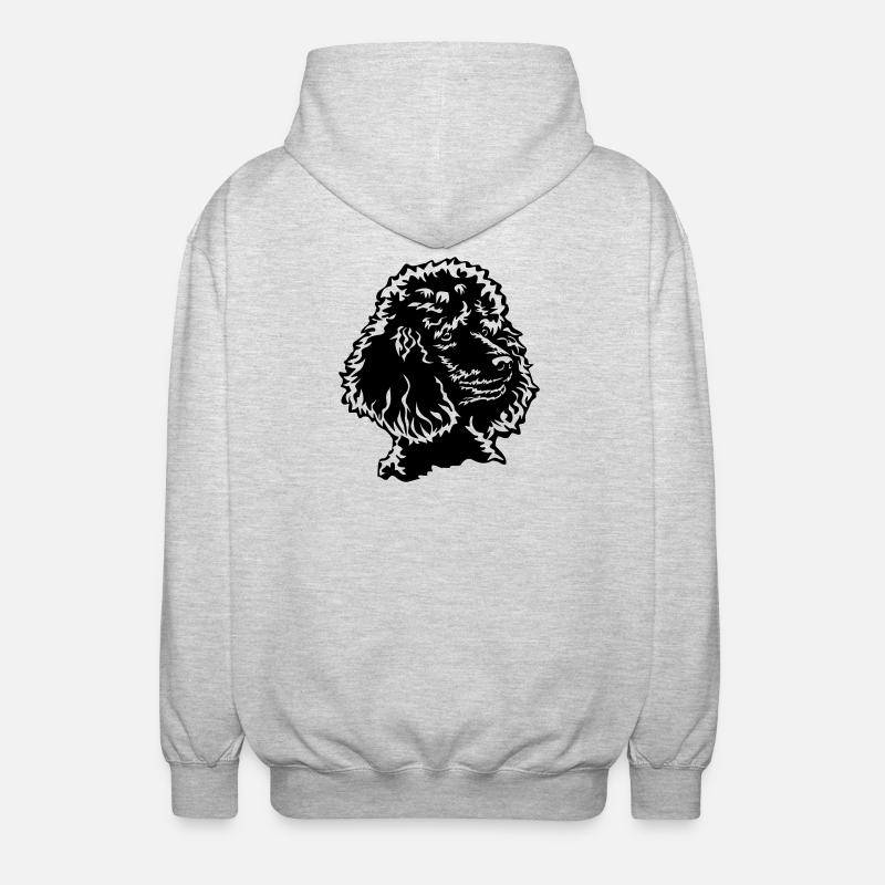 Tête de puiche - Veste à capuche unisexe - gris clair chiné