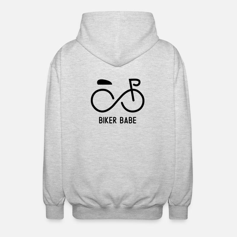 Biker Babe - Veste à capuche unisexe - gris clair chiné