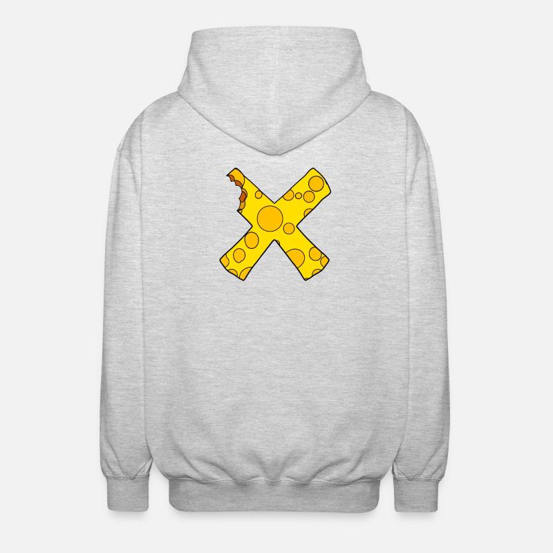 Croix du fromage - Veste à capuche unisexe - gris clair chiné