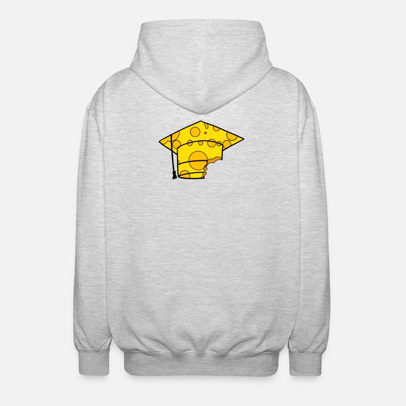 Studium Abschluss Absolventenkappe - Unisex Kapuzenjacke - Hellgrau meliert
