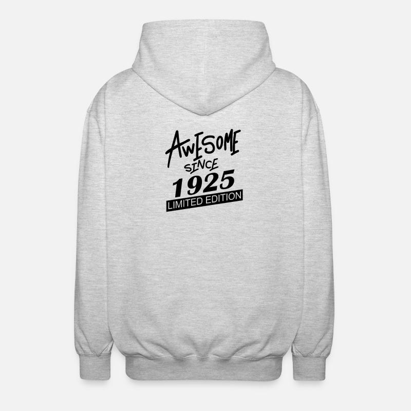 1925 - Born 1925 - Unisex Hooded Jacket - light heather grey