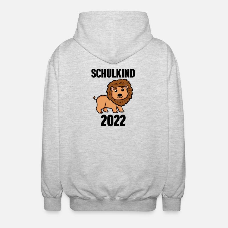 Schuldkind Einschulung 2022 - Unisex Kapuzenjacke - Hellgrau meliert