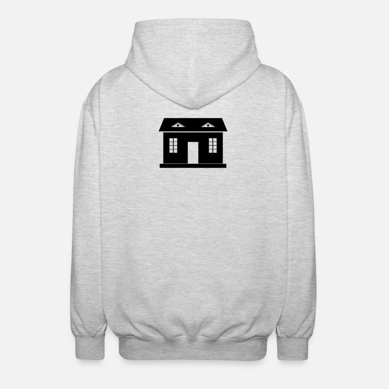 MAISON - Veste à capuche unisexe - gris clair chiné