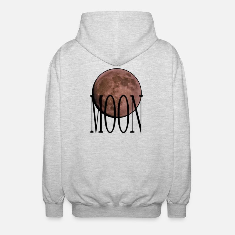 Cradle - Ruby Red Moon - Unisex Hooded Jacket - light heather grey