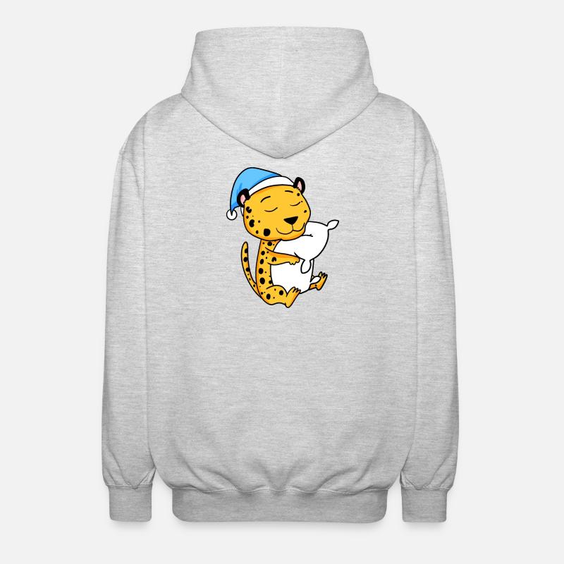 Guépard - Veste à capuche unisexe - gris clair chiné